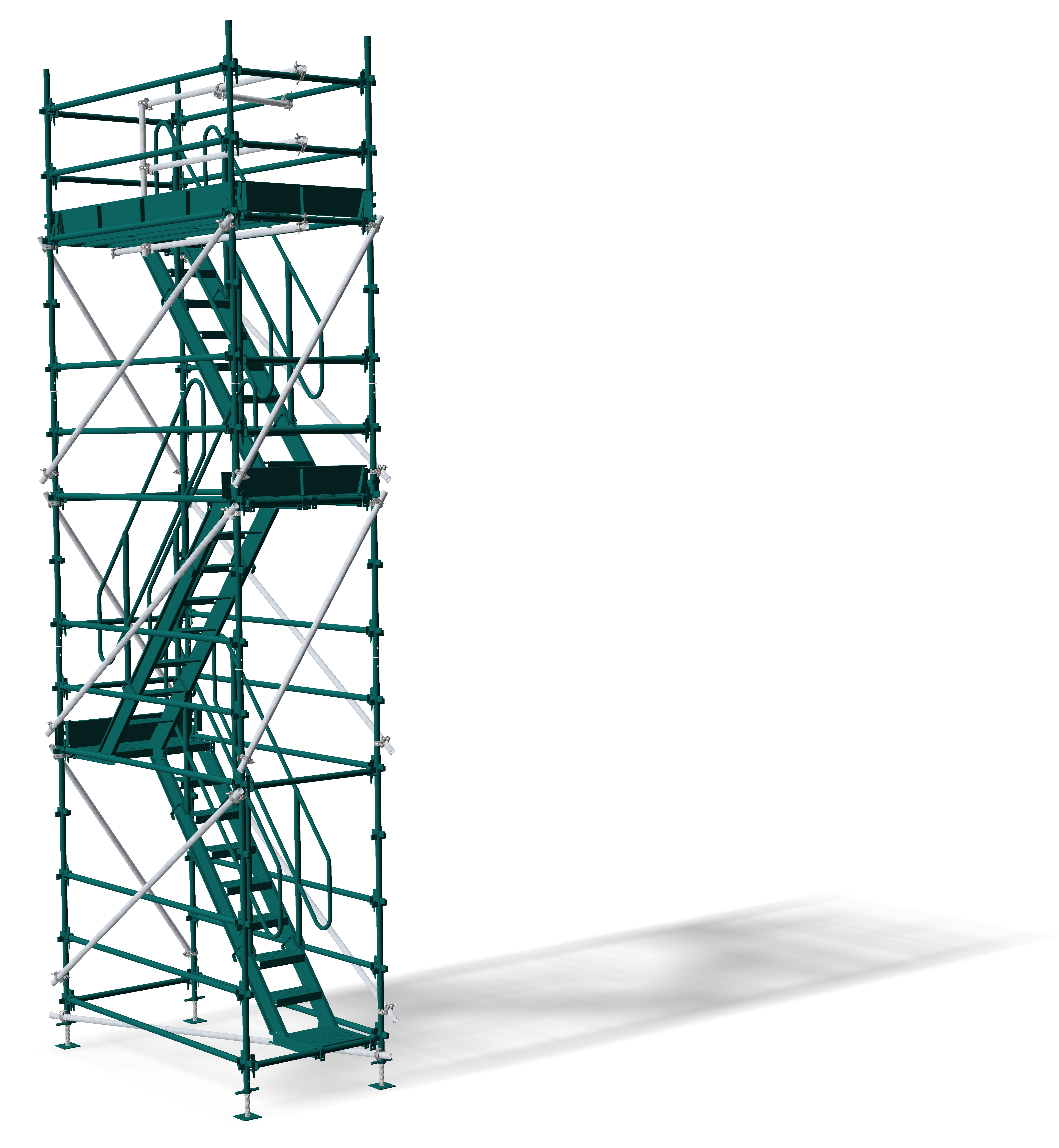 Simple access stair tower for site conditions