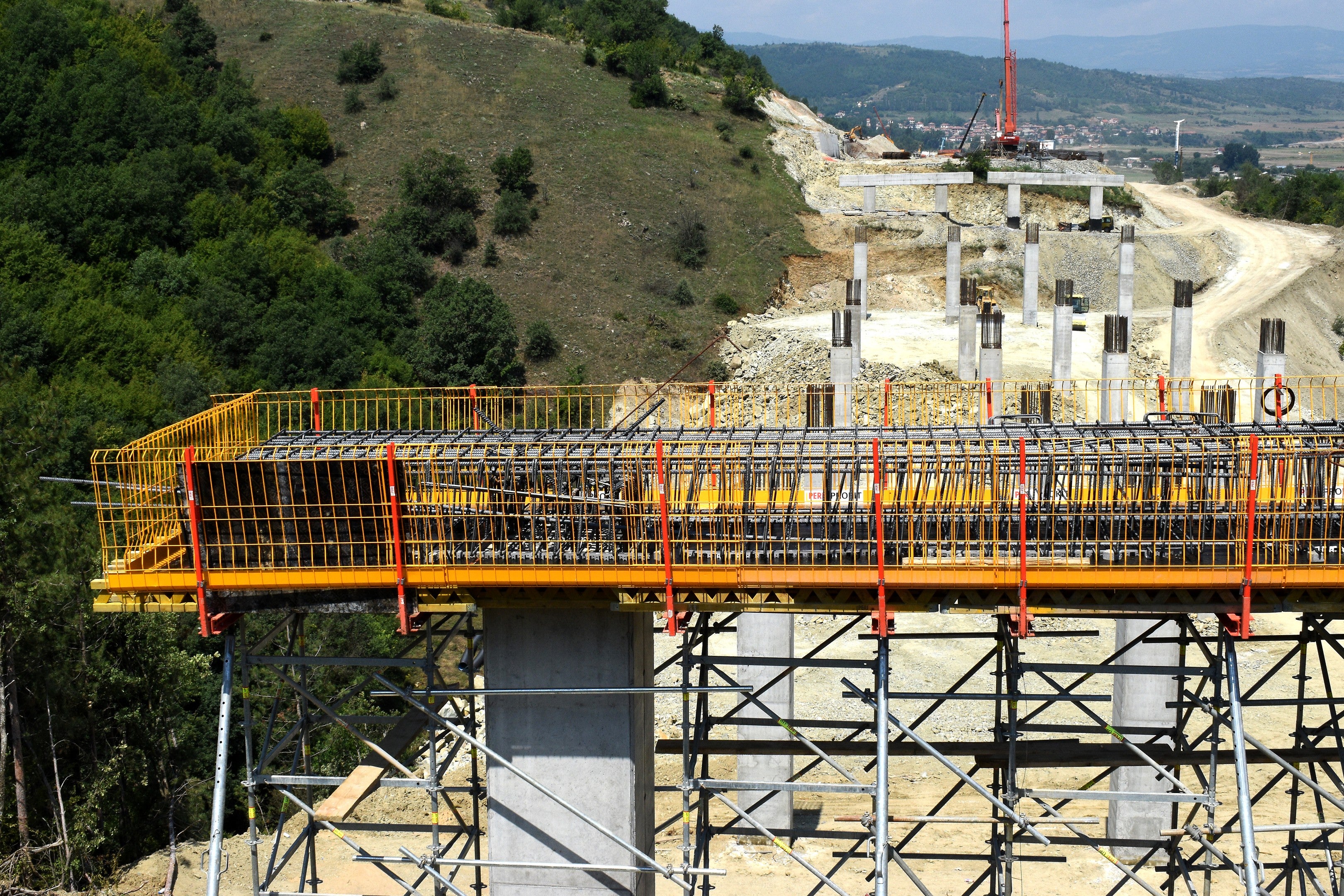 Подготовка за бетониране на ригели