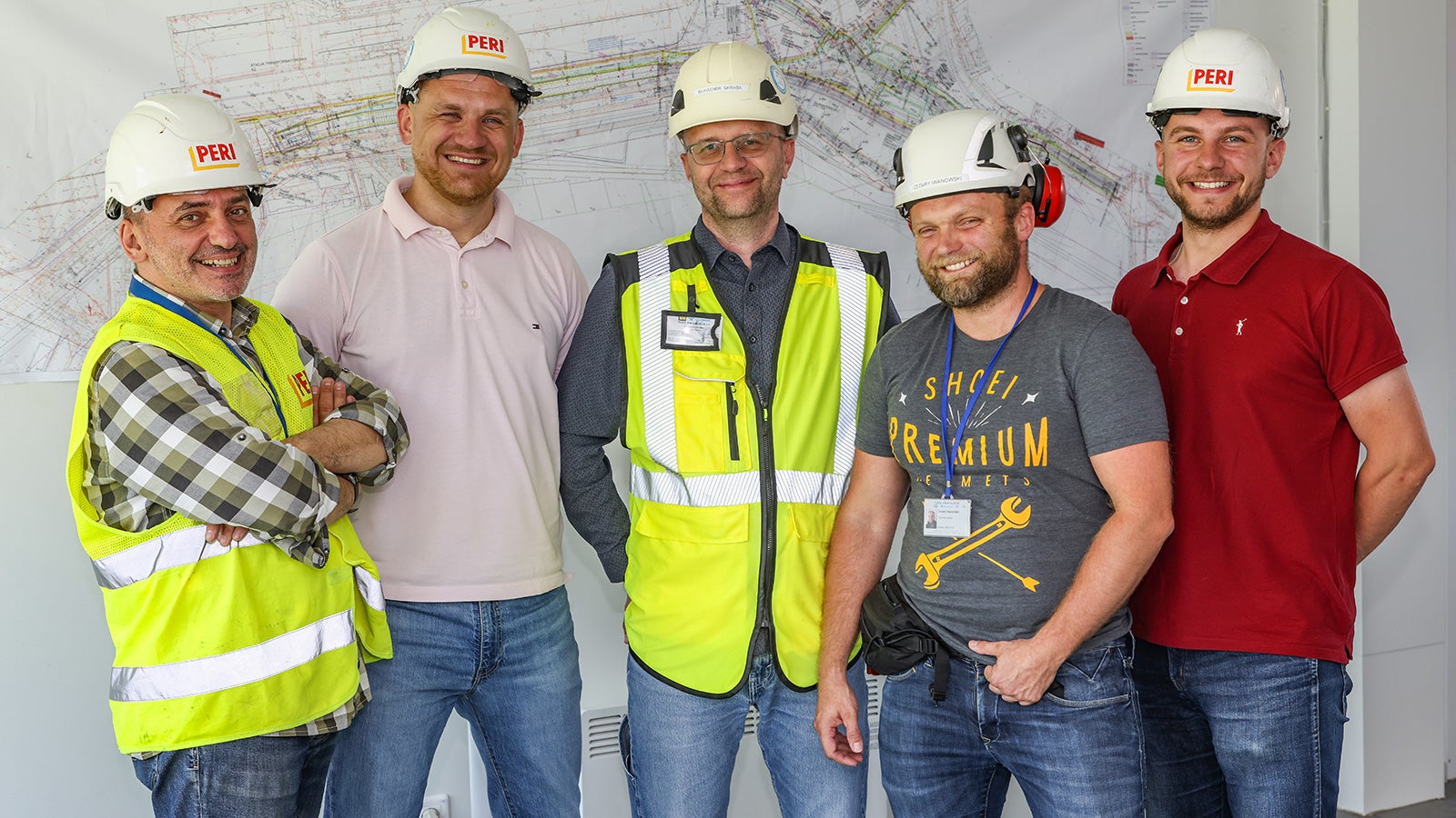 Kadra kierownica budowy oraz doradcy z firmy PERI