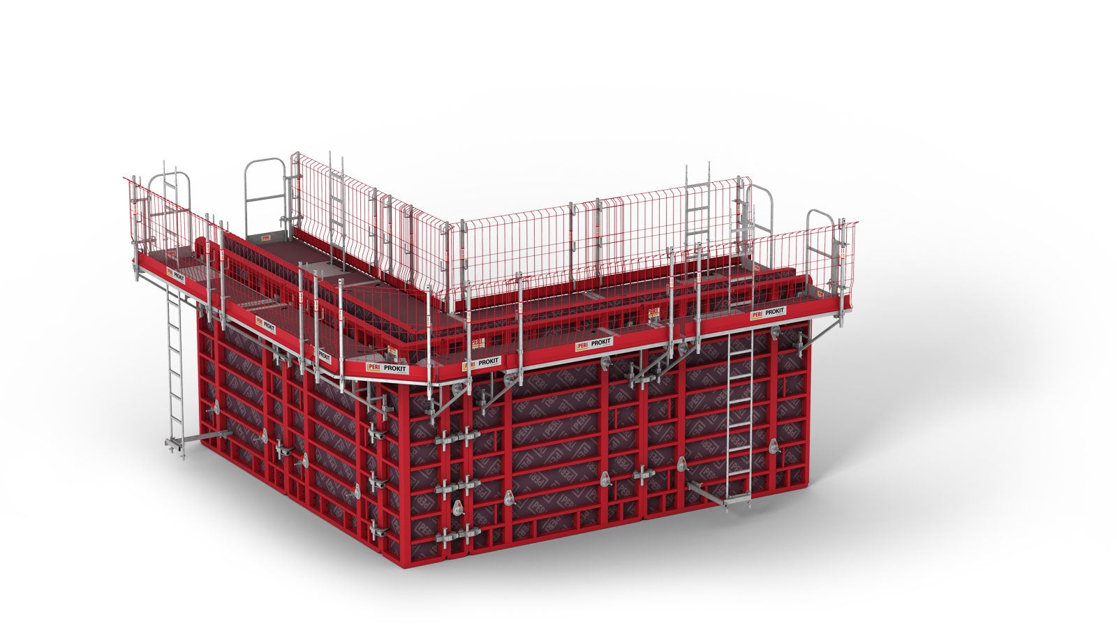 The MXK Bracket System provides high level of safety whilst requiring little installation effort. The lightweight system components are manually-assembled on the ground.