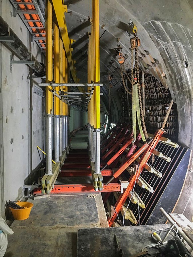 MULTIPROP are used to support the loads of the structure for the uplift forces.