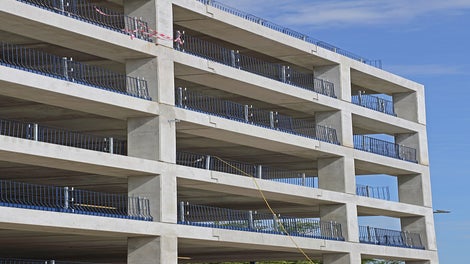 Section of the Stafford Multi-Storey pre-cast car park with PROKIT edge protection