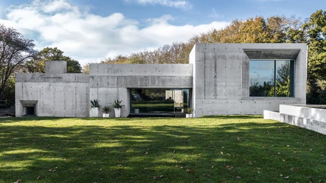 A construção de concreto é o primeiro projeto de casa com DUO da PERI no Reino Unido. (Foto: seanpollock.com)