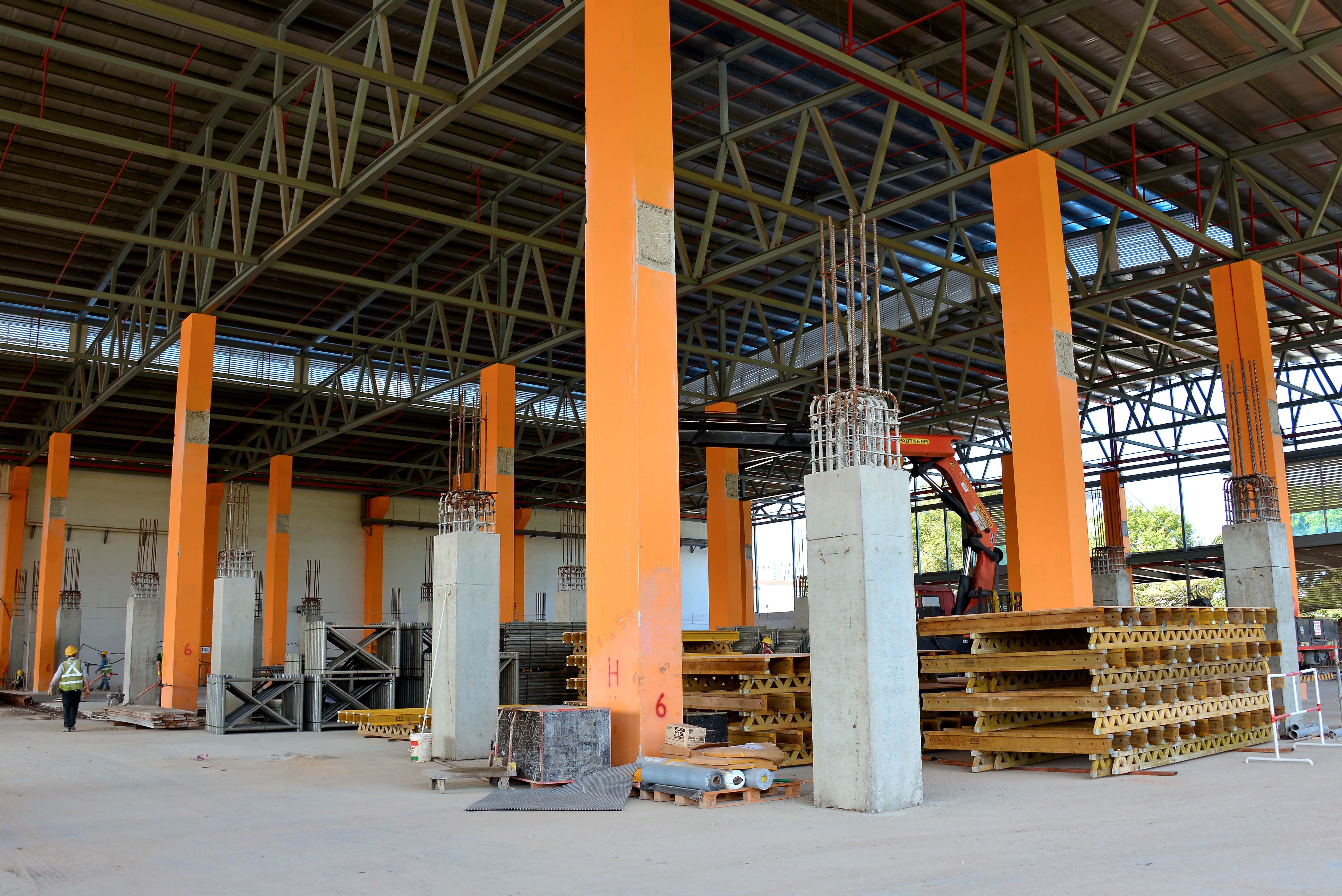 PD8 frames and tabletops ready to be assembled