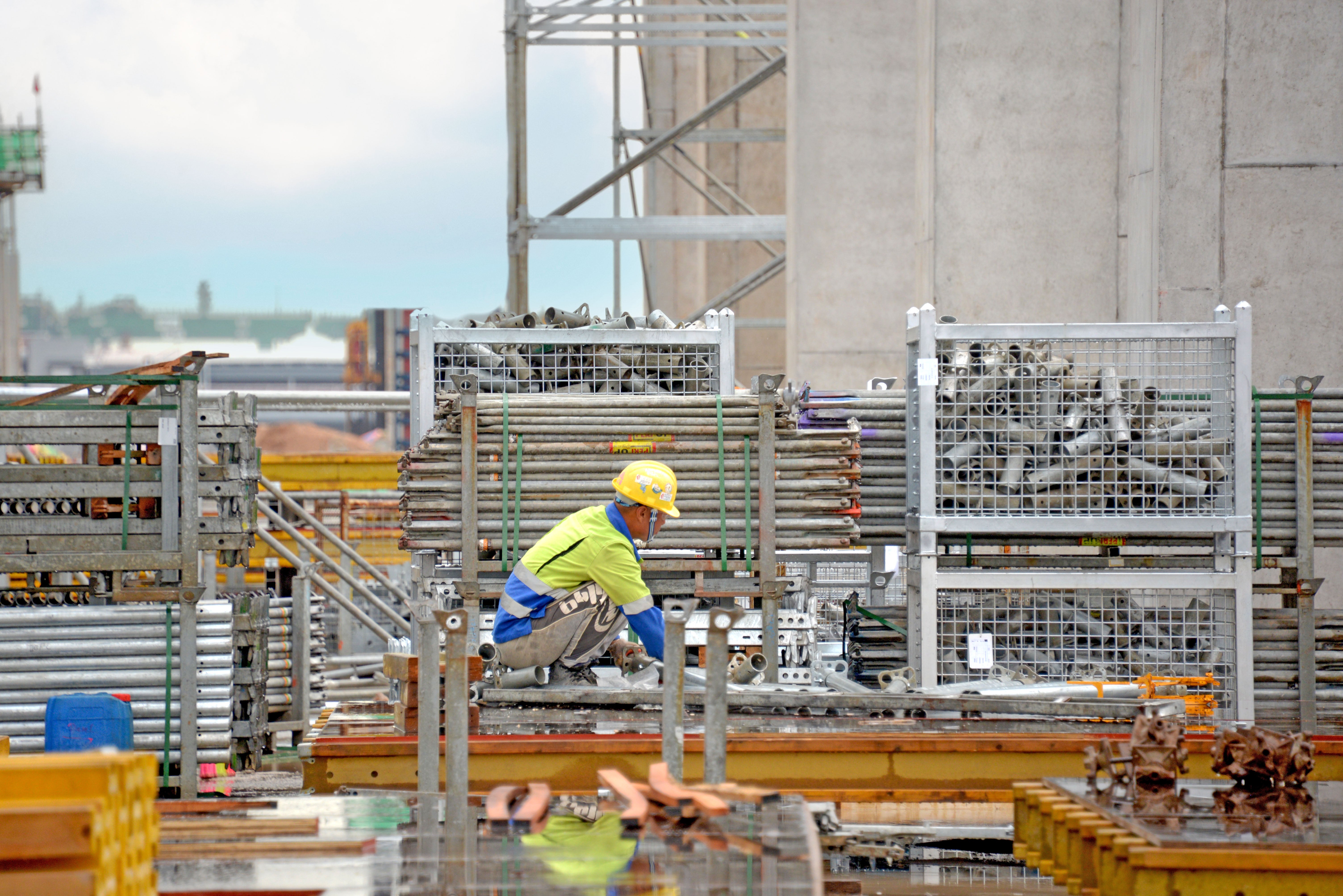 Components of PERI UP MD (PS100 Shoring) require minimal storage space