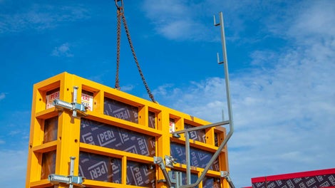 Подмости для бетонирования.