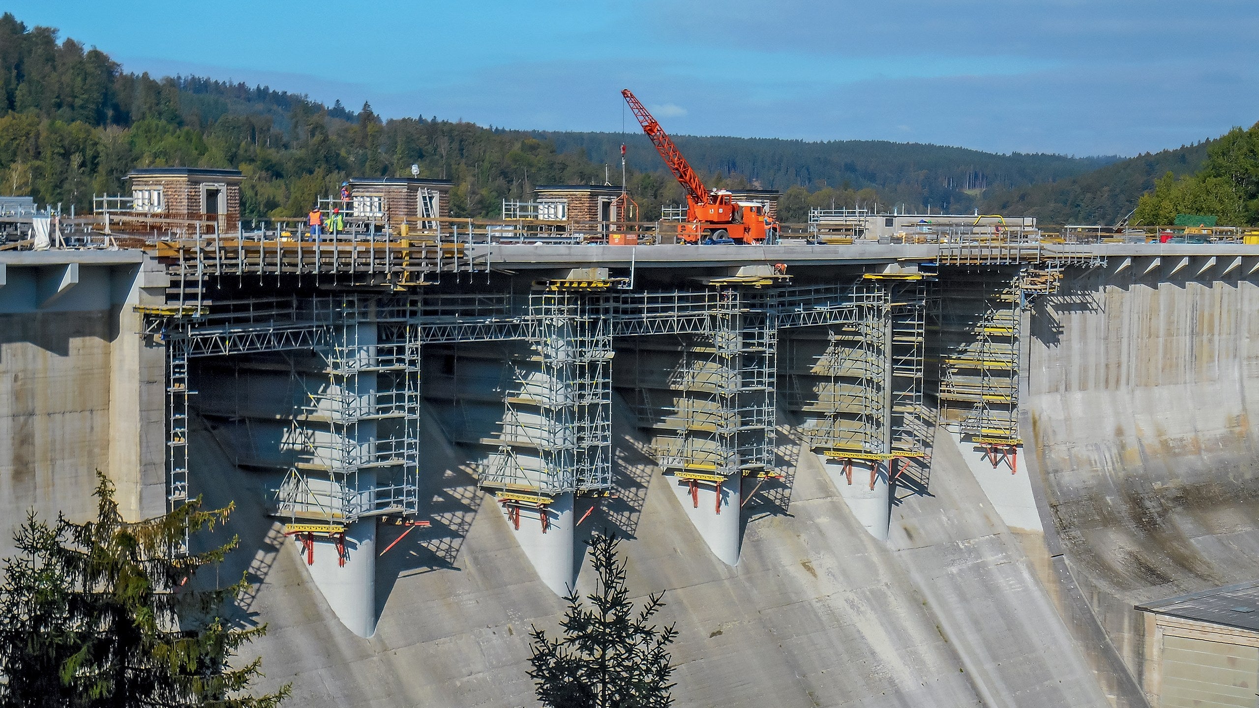 Rekonstrukce koruny a oprava návodního líce VD Kružberk