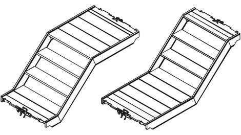 Gerüsttreppe UAS 75 x 150/50 S<br/>Gerüsttreppe UAS 75 x 150/50 T