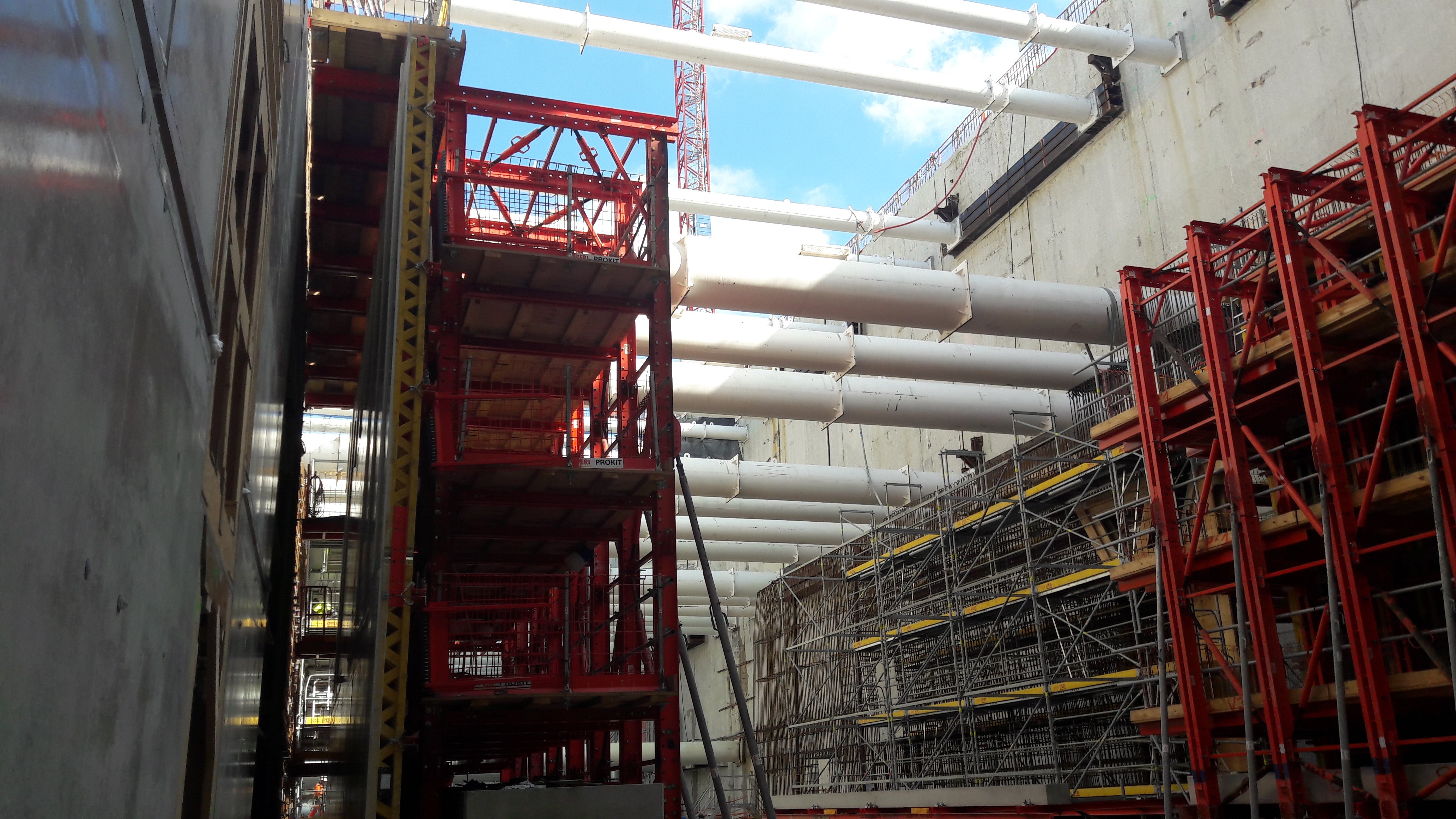 Equipement sur dalle mezzanine