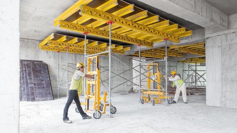 实用转动装置可快速水平移动PD8承重支架。