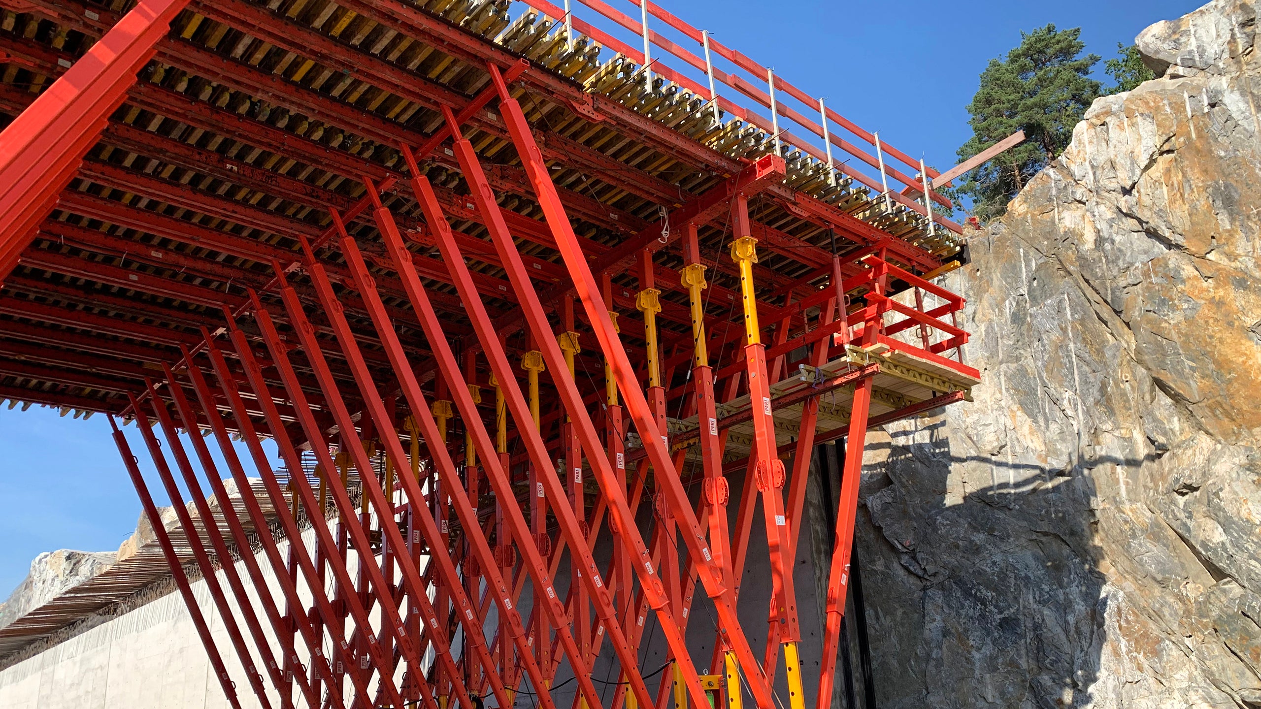 Förberedelse för gjutning av första etappen