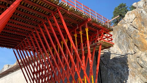 Förberedelse för gjutning av första etappen