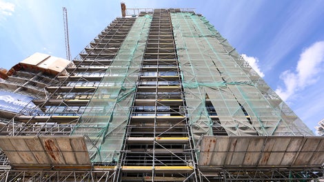 Warsaw Spire Rusztowania