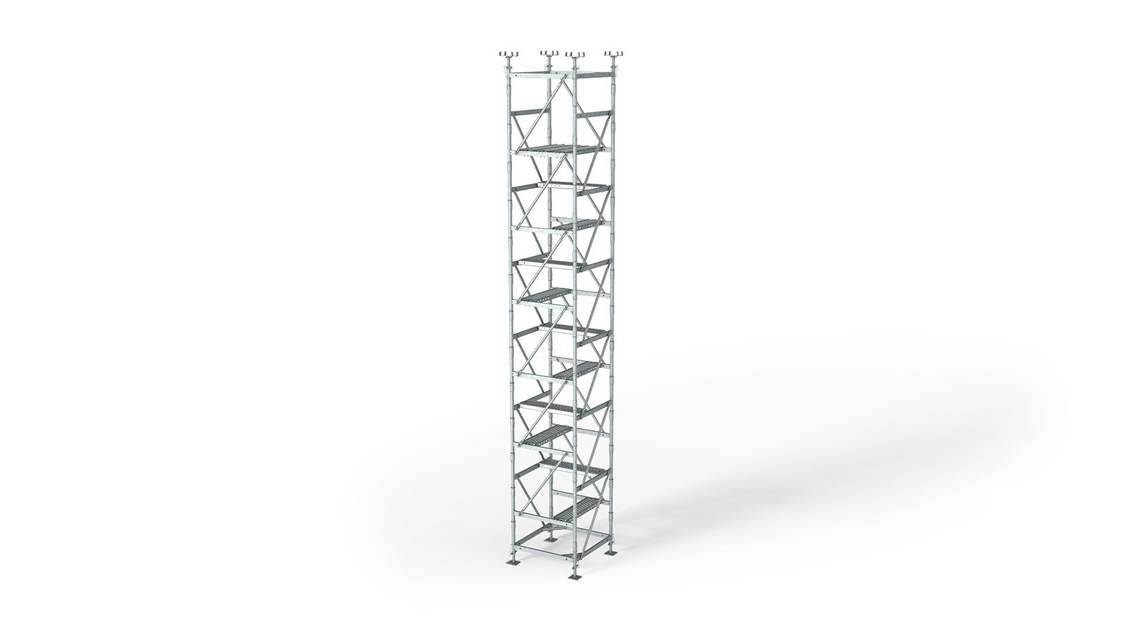The efficient shoring system with few system parts<br/>