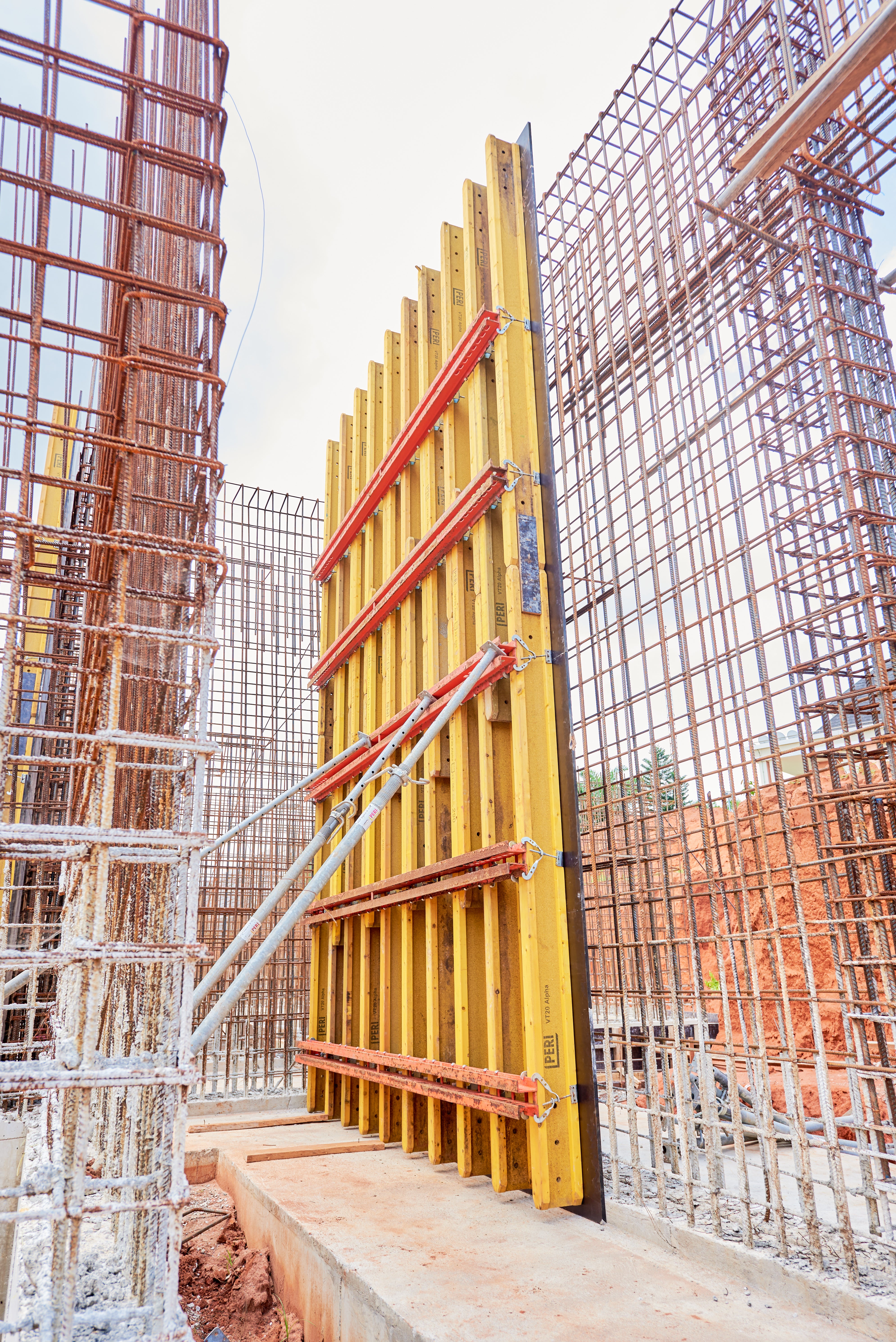 basement wall construction using VARIO