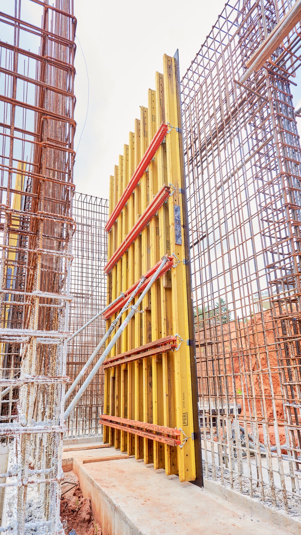 basement wall construction using VARIO