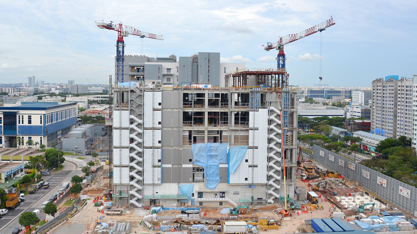 Overview of site in August 2021 – Completing final levels