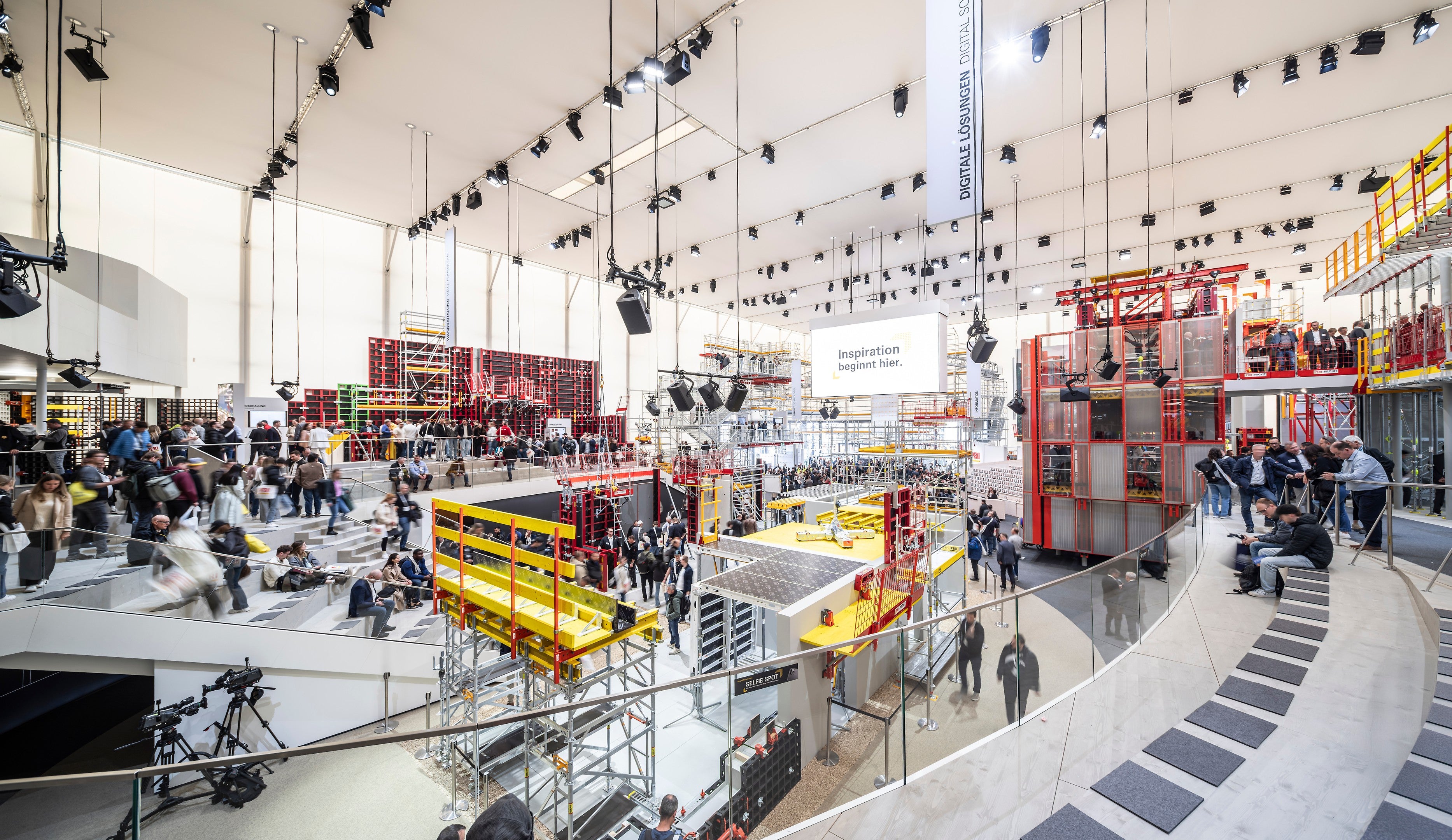 inside PERI exhibition hall at Bauma 2025