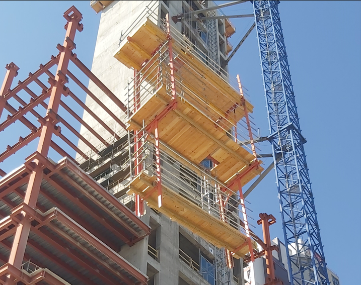 Ανάρτηση πλατφόρμας αναρρίχησης RCS με γερανό