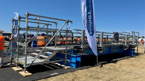 PERI was invited by Mabey Hire to display its access system and join the team on their stand throughout the two-day event, exhibiting alongside a range of Mabey Hire’s infrastructure solutions. 