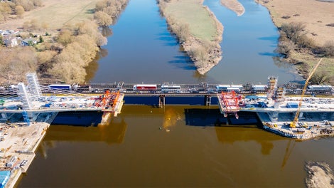 Most przez Wartę, Kostrzyn nad Odrą