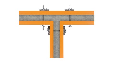 80 элемент разработан специально для опалубливания отходящих стен без использования бруса и деревянных вставок.
