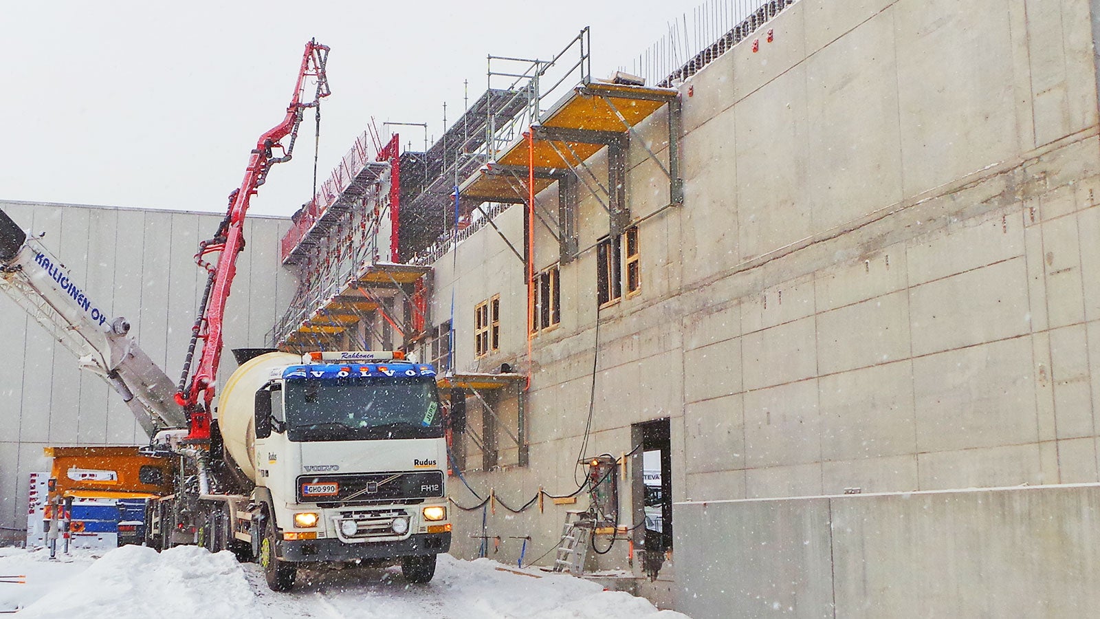 Valut käynnissä tammikuun paukkupakkasilla.