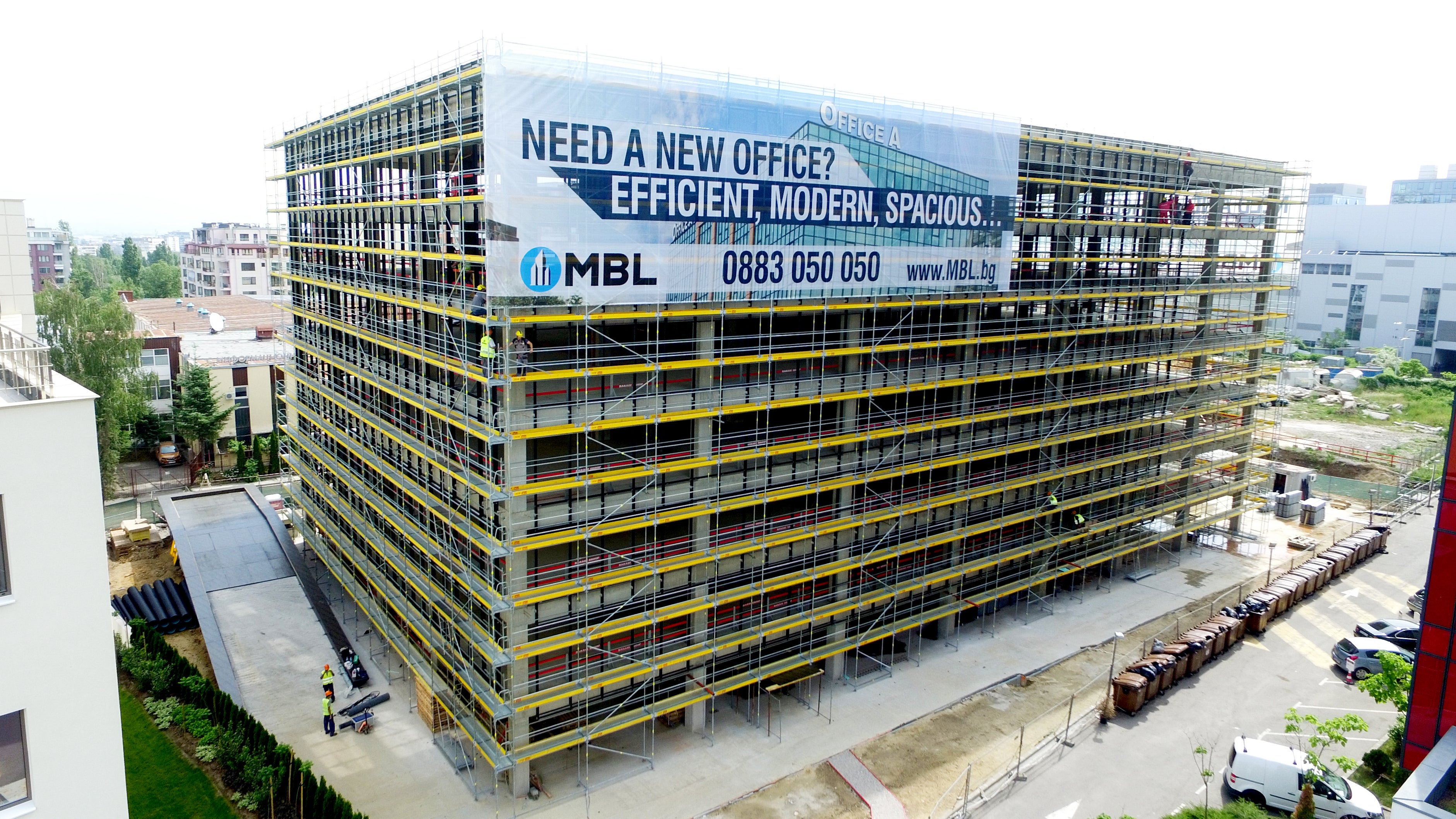 Фасадно скеле от система PERI UP Easy