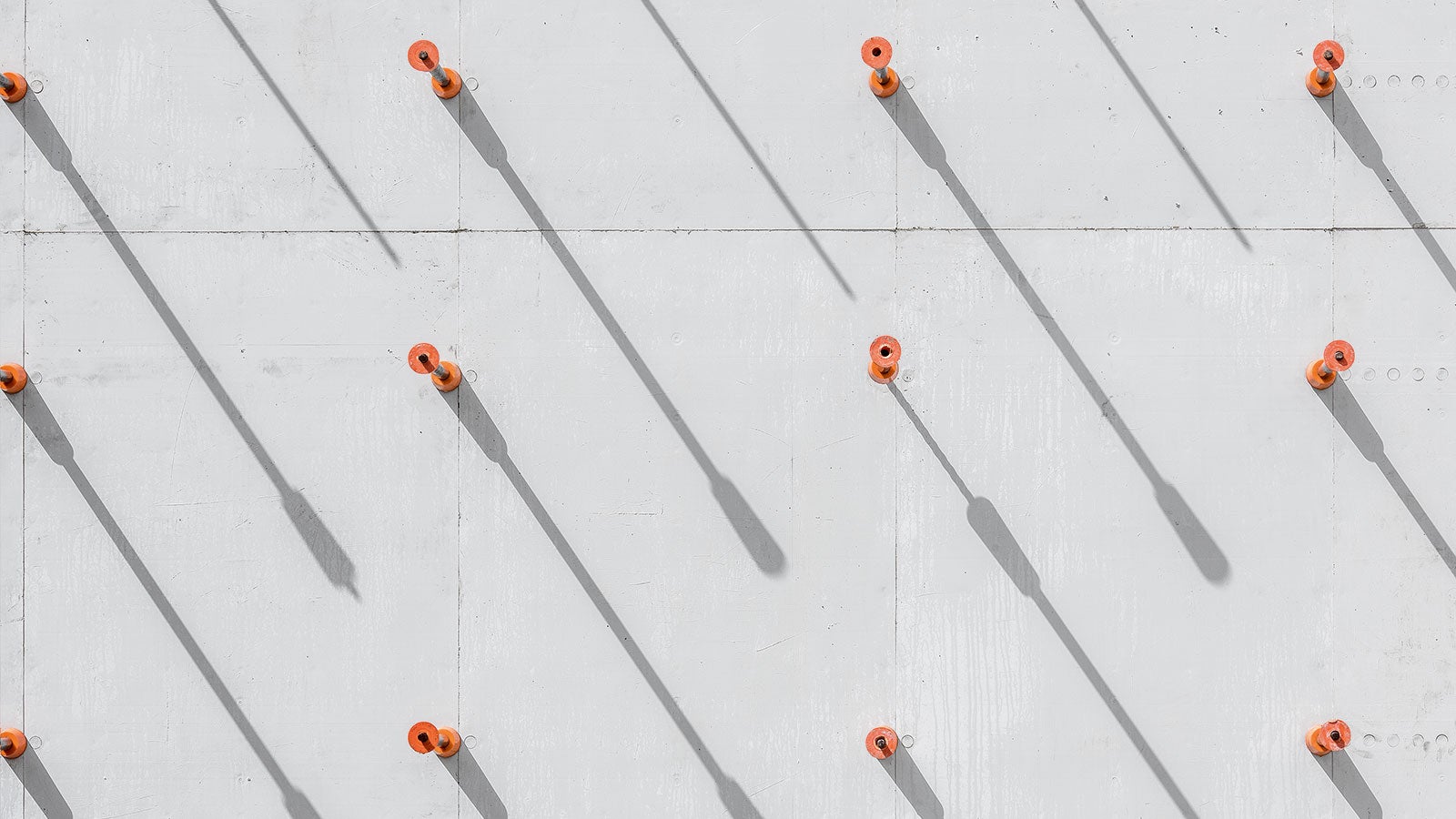 DK ties form a regular pattern across the concrete surface. <br/>(Photo: seanpollock.com)