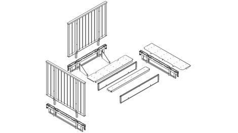 Ausbildung eines Podestes für einen Treppenwinkel von 90°.